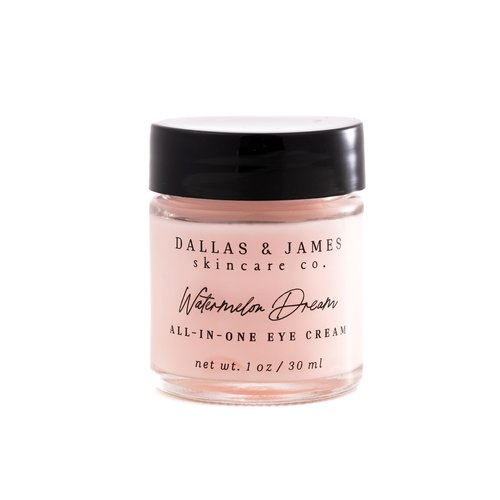 Dallas & James Skincare Co. Watermelon Dream All-In-One Eye Cream with Cloudberry: Brighten, Smooth Lines, Deeply Hydrate Eye Area