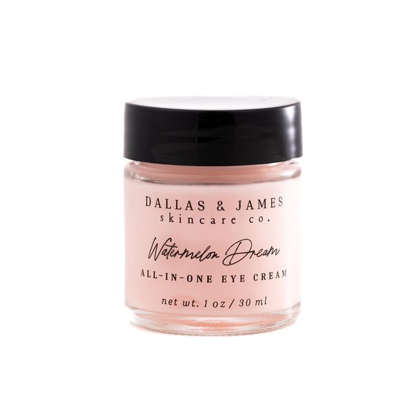Dallas & James Skincare Co. Watermelon Dream All-In-One Eye Cream with Cloudberry: Brighten, Smooth Lines, Deeply Hydrate Eye Area
