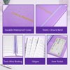 Check Registers for Personal Checkbook, Double Spiral Check Register Book, Budget Planner with Check Register for Personal and Work, 5.8'' x 8.3'' - Purple