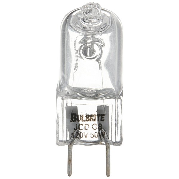 10 Pack 50 Watt T4 GY8 Base 120 Volt 2750K 2000 Hour Clear Halogen Lightbulb