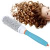 Round Hair Brush Moroccan Oil Hair Brush Aluminum Tube Roller Comb Round Hairdressing Comb Hair Styling Comb Hairstyle Tool 32#