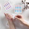 15 Pcs Press on Nail Storage Box with 30 Pcs Adhesive Double Sided Tape Artificial Nail Display Storage Box Acrylic Nail Box Organizer Case Transparent Nail Packaging Boxes for Nail Salon (Clear)