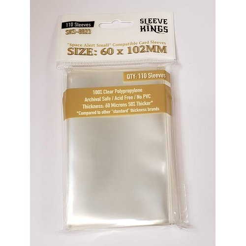 Sleeve Kings Space Alert Card Sleeves (60mm x 102mm) - 110 Pack, 60 Microns