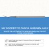 ForPro Professional Collection Ingrown Nail File, Stainless Steel, Ingrown Toenail Tool with Angled End