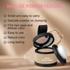 Magic Root Cover Up, Magic Root Cover Up, Hairline Shadow Powder, Root Touch Up Powder with Mirror for Women & Men, Water Sweat Resistant, Dark Brown
