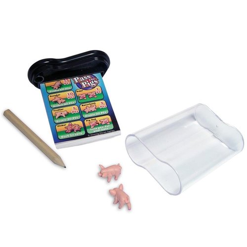 Big Game Toys~Classic Pass The Pigs Party Game Pig Sty Dice Cup Cards case
