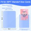 30 Pack Trading Card Sleeves, FOME Toploader Hard Card Sleeves PVC Trading Card Holder Clear Protective Sleeves Holder for Sports Cards Trading Card Game Card 3x4in