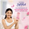 Yuthika Body Lotion Gel Refreshing Rose 100ml Pack of 1, Soft Touch Gel Body Lotion for Summer, Winter, Light Moisture for Face and All Skin Types, Rose Body Lotion