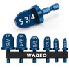 WADEO Air Conditioner Copper Tube Expander Swaging Tool, Copper Pipe Exppander Boring Drill Bits, HVAC Repairing Kit with 6 Different Drill Bits Size 1/4'', 3/8'', 1/2'', 5/8'', 3/4'', 7/8''