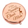 Cheer Gift Cheer Mom Gifts Compact Makeup Mirror Cheerleading Coach Gift Cheer Coach Gift Cheer Mom Appreciation Gift Thank You Gift for Cheer Coach Mother's Day Birthday Gift for Cheer Mom