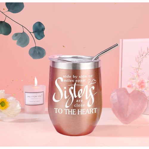 JUPOZOP Sisters Gifts from Sister Gift for Women Birthday Gifts for Sister Gifts for Best Friends Female, Birthday , Sister Gifts for Thanksgiving/Christmas/Graduation/Mother's Day/ Sister 12pcs