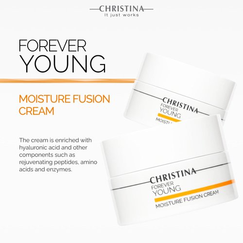 -CHRISTINA- Forever Young Moisture Fusion Cream for Face with Hyaluronic Acid | Face Moisturizer Rejuvenates & Firms the Skin 50ml