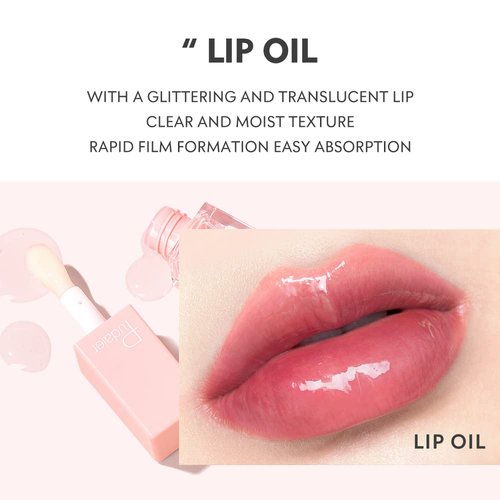 Lip Care Kit, Hydrating Lip Glow Oil, Moisturizing Lip Mask, Exfoliating Lip Scrub, 3 Pcs Lip Care Plumping Makeup Set for Shiny and Nourishing Lips, Dry Lips Treatment