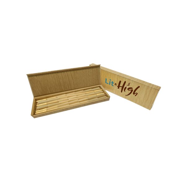 Lit & High Pre Rolled Cones, Pre Rolled Rolling Paper with Tips, Pack of 30, Unbleached, Vegan and Non-GMO, (84 mm)
