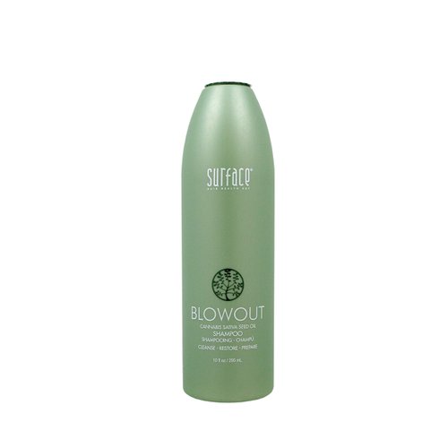 Surface Hair Blowout Shampoo for Women and Men, Organic Conditioner and Heat Resistant Hair Style Protector with Babassu Oil 10 FL. Oz.