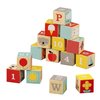 Petit Collage Eco-Friendly ABC Wooden Blocks, Set of 15 – Solid Wooden Blocks for Kids 12 Month and Older – Wooden Alphabet Blocks Measure 1.75” Each, Activity Toys Designed with Safe Materials