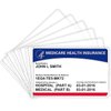 Boduoyejieyi 6 Pack New Medicare Card Holder Protector Sleeves，12Mil Clear PVC Waterproof Medical / Credit Card, Business / Social Security Card Protector