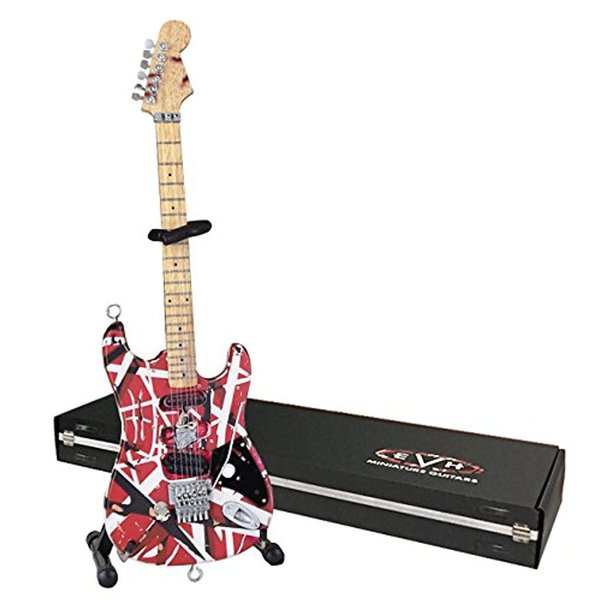 EVH Minature Guitars EVH Frankenstein Mini Replica Guitar Van Halen (EVH001), Red and White,Red / White