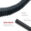 ZNNCO Upgraded Gutter Downspout Extensions Flexible, No Dig Catch Basin Downspout Extension with Leak-Proof Splash Block Kit,Extendable from 1.34’ to 5.1’