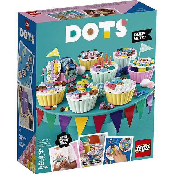 LEGO DOTS Creative Party Kit 41926 DIY Craft Decorations Kit; Makes a Perfect Play Activity for Kids, New 2021 (622 Pieces)