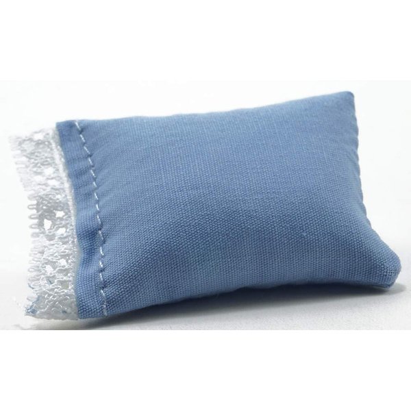 Dollhouse Miniature Blue Pillow