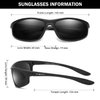 FAGUMA Polarized Sports Sunglasses For Men Cycling Driving Fishing 100% UV Protection