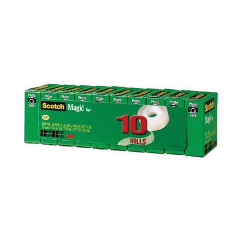 Scotch 810 Magic Tape Refill 10 Pk