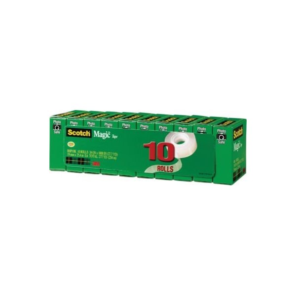 Scotch 810 Magic Tape Refill 10 Pk