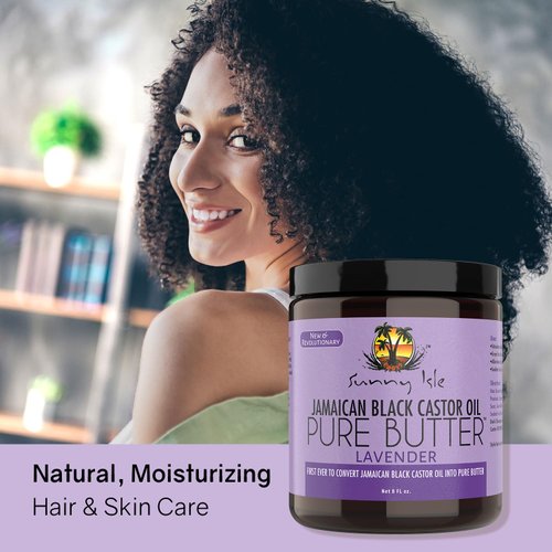Sunny Isle Jamaican Black Castor Oil Pure Butter With Lavender 8oz (Pack of 3)