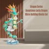 BDYDT Dragon Series Auspicious Lucky Dragon Micro Building Blocks Set （2860PCS）-Building Set Model Toys Gifts for Kid and Adult