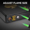 2 Pack Jet Torch Lighter Ace Card Lighter Green Flame Refillable Butane Lighter Ace of Spades Cool Lighter Adjustable Windproof Poker Lighter Playing Cards Pocket Lighter (Without Gas)