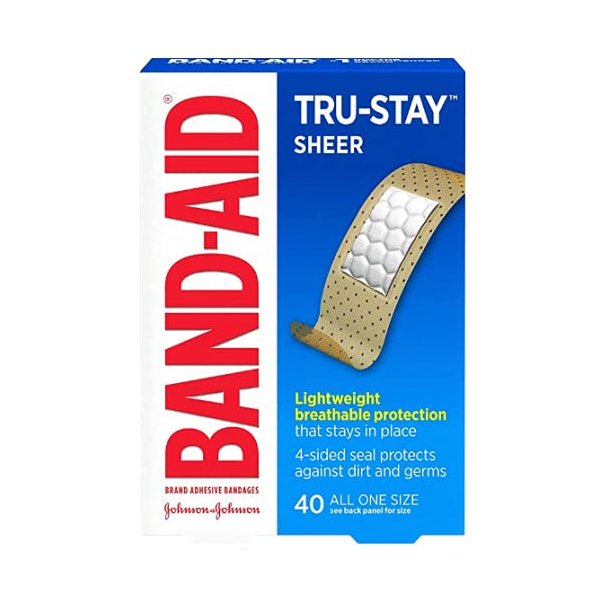 BAND-AID Comfort-Flex Sheer Adhesive Bandages, All One Size 40 ea (Pack of 4)