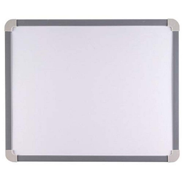School Smart Magnetic Dry Erase Board, Small, 17-1/4 x 14-1/2 Inches, Aluminum Frame