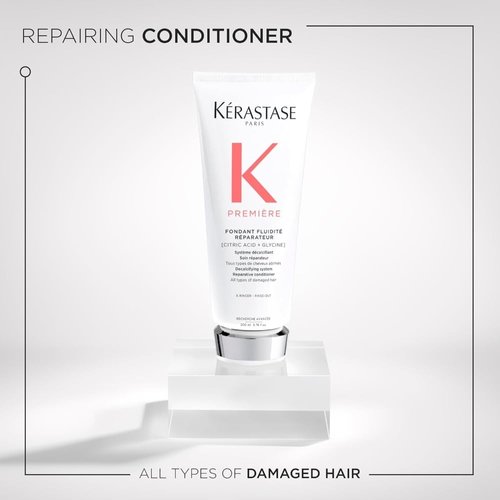 KERASTASE Premiere Hair Repair Conditioner | Intense Bond Repair & Strengthening for Healthier Hair | For Breakage & All Damaged Hair Types | Anti-Frizz & Smoothing | Removes Calcium Build-Up