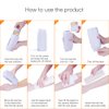 Portable Wax Warmer for Hair Removal, Electric Roll On Wax Heater Home Depilatory Waxing Kit for Women and Men, by IeBilif (Pink)