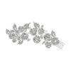 SAMKY Bridal Floral Rhinestones Crystal Prom Wedding Hair Comb Tiara T1080