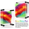 ZZF-LYA 3D Pin Art Toy - Unique Plastic Colorful Pin Art Board for Kids, 3.7 * 5''Desk Board Game Inspire Imagination 3D Pin Impression Sculpture Needle Toys for Children