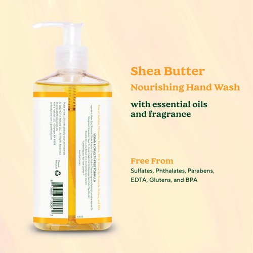 South Of France Shea Butter Clean Hand Wash Clean Body Care | Moisturizing Liquid Hand Soap with Mediterranean Sea Algae | 8 oz Pump Bottle – 3 Pack