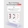 LED Gel Lamp for Gel Nail Strips by ohora - 6W Max, 2 Timers (45s / 60s), Portable Lamp for Curing Gel Nail Art, Gel Stickers and Strips, Gel Strips Only