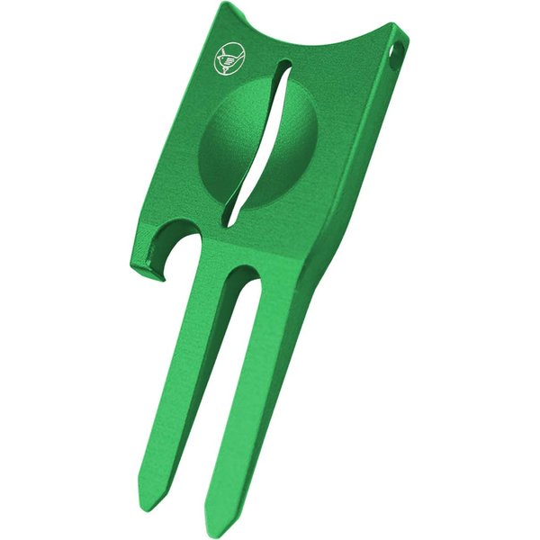 Golf Divot Repair Tool. Golf Ball Marker. Birdicorn Divot Tool (Green w/Ball Marker)