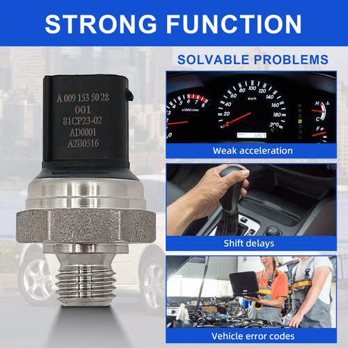 Air Pressure Sensor for Mercedes-Benz CL600 S600 S350 E350 E320 ML320 ML350 GL350 R320, Engine Back Pressure Sensor Replacement Compatible with A0091535028 0091535028 81CP23-02 81CP2302 0071534328