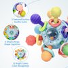 Accevo Baby Teething Toys Silicone Baby Teether Toys for 6-12 Months Chew Toys for Sucking Needs, Baby Teether for Soothing Sore Gum Montessori Toys for Babies for Newborn