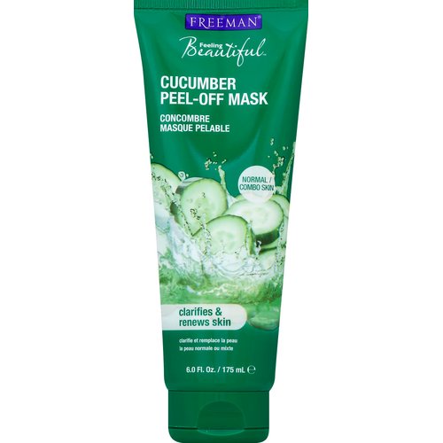 FREEMAN Feelings Beautiful Cucumber Facial Peel-Off Mask (Pack of 2)