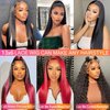 tobasew 13x6 Straight Lace Front Wigs Human Hair 200 Density HD Transparent Lace Frontal Human Hair Wigs for Women Glueless Wigs Human Hair Pre Plucked 28 Inch