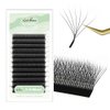 NATUHANA W Shaped Clover Eyelashes Extension 7D Premade Fans 0.07mm D Curl 9-15 Mixed Tray Volume Lash Cluster W Lashes Supplies Automatic Blooming Flower Lash Extensions (7D black;0.07 D, 9-15 MIX)