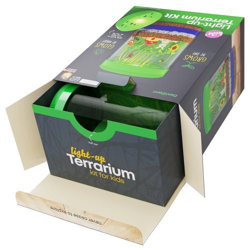 Light-Up Terrarium Kit for Kids - STEM Science Kits - Gifts for Kids - Educational DIY Kids Toys for Boys & Girls - Crafts Projects Ideas for Ages 6 7 8-12 Year Old Age