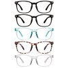 CHEERS DEVICES 5 Pack Blue Light Glasses for Women and Men, Blue Light Blocking Reading Glasses, Computer Readers Anti Glare Eyeglasses, Stylish Reading Glasses Men and Women(5 Pack Mix Color, 1.5)