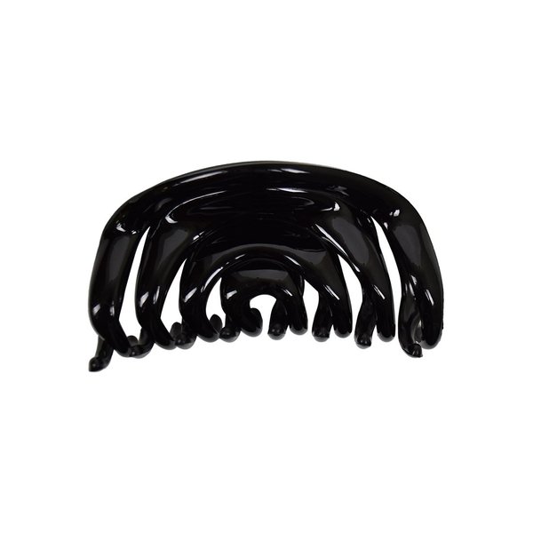 3.75 inch Concentric Circles Jaw Clip for Women - Black