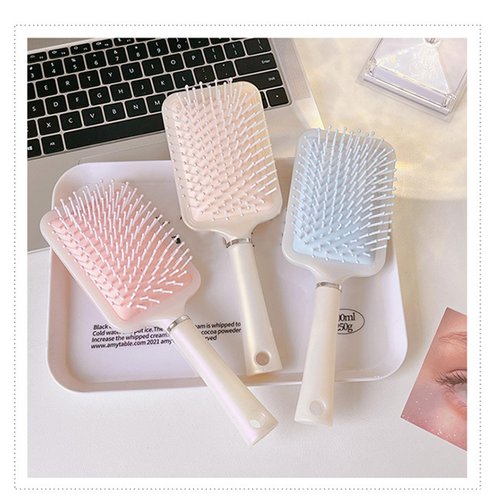Hair Brush, Air Cushion Comb Anti Static Hairbrush Massage Scalp for Long Short Thick Thin Curly Dry Hair for Men Women Kids (Pearlescent )