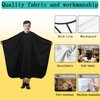 woniutch Professional Barber Cape with Neck Duster Brush and Hair clip; Hair Cutting Cape and Salon Cape for Men and Women